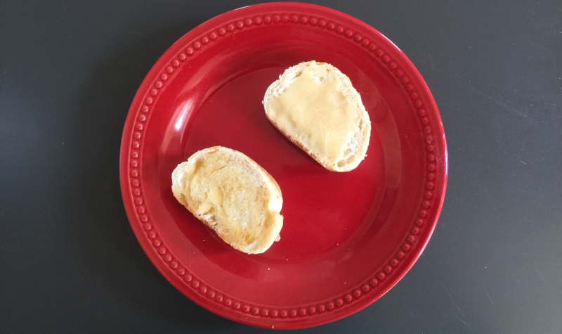 Creamed honey: top. Bear honey: bottom.